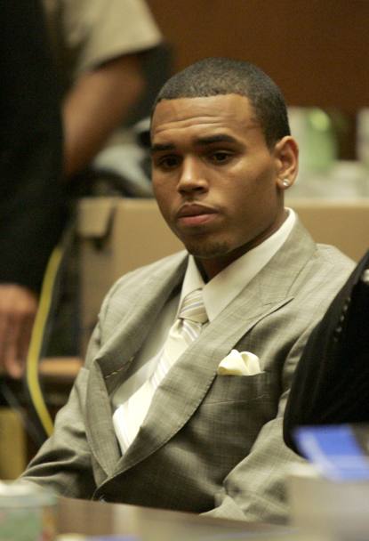 Chris Brown sul banco degli imputati (LaPresse)